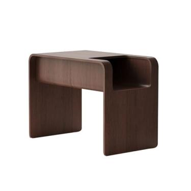 Imagem de Mesa lateral simples, sofá, café, sala de estar, canto, quarto, mesa de cabeceira, armazenamento, móveis domésticos (marrom)