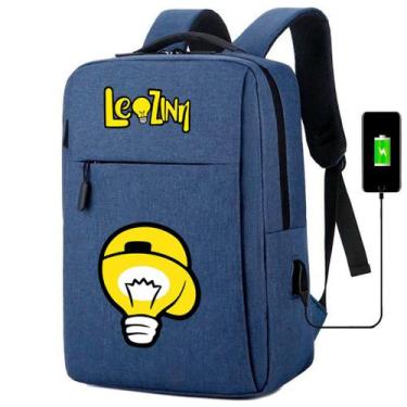Imagem de Mochila Escolar Infantil Com Entrada USB Tropa Do Rosas Lampada leozin