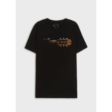 Imagem de T-shirt slim vintage acoustic guitar mc OSKLEN-Masculino