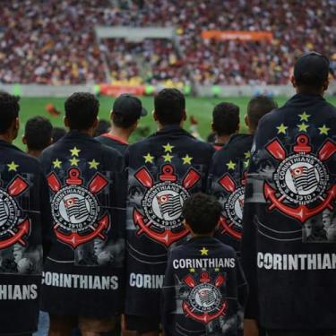 Imagem de toalha de banho grande 1,40x70cm praia piscina time sport clube corinthians Timão