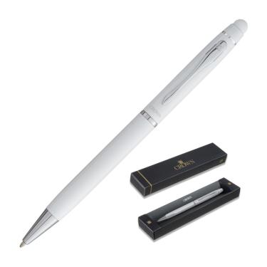 Imagem de Caneta Esferográfica Crown Ref:Di11307b Viena Branca