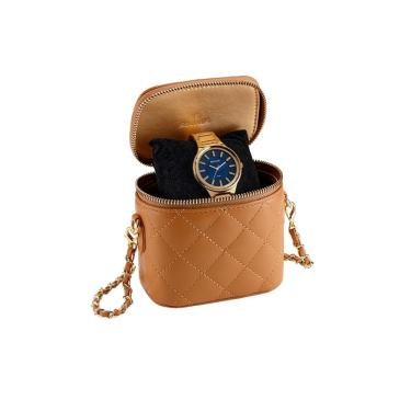 Imagem de Relógio Seculus Feminino Ref: 77253lpsvds2 Dourado Estojo Bolsa