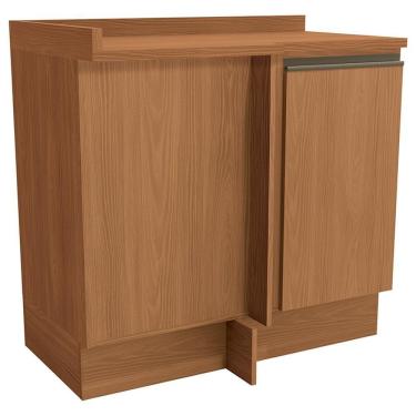 Imagem de Balcao Canto Reto Com Tampo 98Cm Maxxi  Canela Kappesberg
