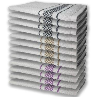 Imagem de 12 Panos De Prato Atoalhado Felpudo Premium Rx+mr+pr