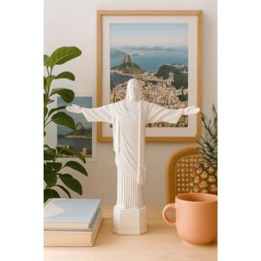Imagem de Escultura Cristo Redentor Rio de Janeiro 10cm  Lembrança Decorativa - 