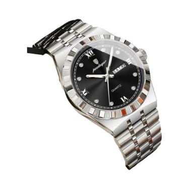 Imagem de Relógio De Pulso Masculino POEDAGAR De Quartzo Luxuoso E Moderno, À Pr