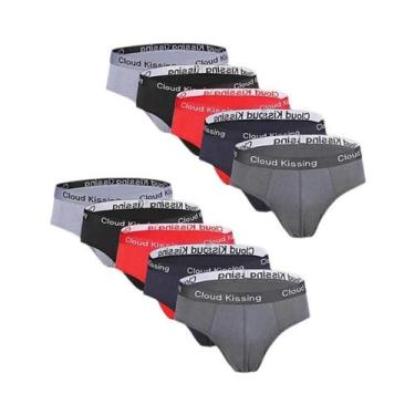 Imagem de Cuecas Boxer Masculinas De Tamanho Grande Respiráveis 10 Peças Alta El