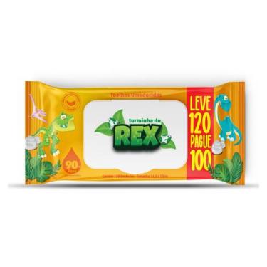 Imagem de Lenço Umedecido Turminha Do Rex Leve 120 Pague 100 Unidades