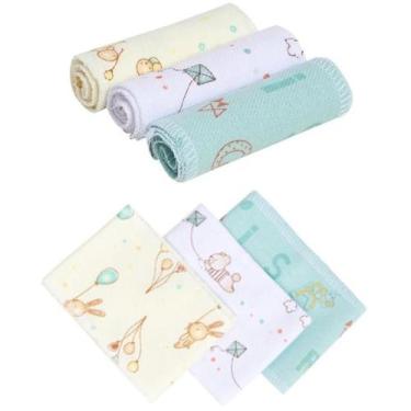 Imagem de Kit 6 Faixa Umbilical P/Bebê Umbigo Enxoval Neutro - Dugu