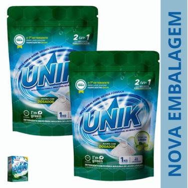 Imagem de 2un Detergente Para Máquina De Lavar Louça Em Pó Unik 1kg Cx