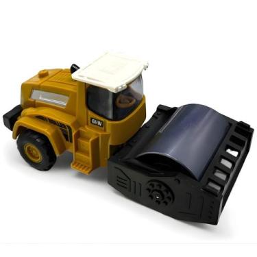 Imagem de Miniatura Trator Rolo Compactador de Metal Construção - Barcelona