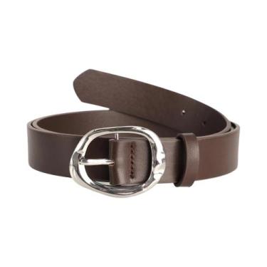 Imagem de Cinto Feminino plus Size De Luxo Com Fivela Prateada, Acessório Casual