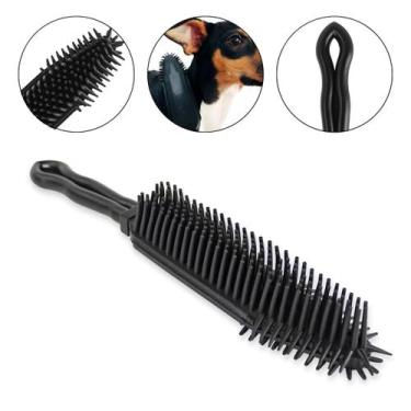 Imagem de Escova de Silicone Espumante Banho Tosa Cachorros Gatos Pet Petshop Cã