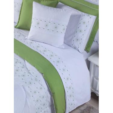 Imagem de KIT COMPLETO EDREDOM+JOGO DE LENÇOL DAMASCO KING 15 PEÇAS 100% Algodão