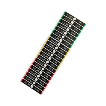 Imagem de Adesivos Para Anilhas De Equipamentos De Academia - 1 Conjunto De Etiq