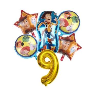 Imagem de Balões De Folha Buzz Lightyear E Woody Do Toy Story Para Festa De Aniv