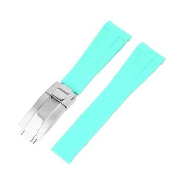 Imagem de Pulseira De Borracha À Prova d'Água De 20mm Para Rolex Série Ghost Day