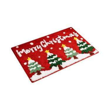 Imagem de Tapete De Banho Antiderrapante De Inverno Para Árvore De Natal, Macio 