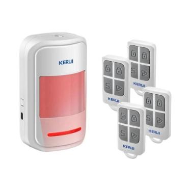 Imagem de Sensor De Movimento PIR Infravermelho Com Alarme E Controle Remoto Par