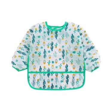 Imagem de Babadores Impermeáveis Para Bebês E Crianças Com Mangas Longas, Aventa