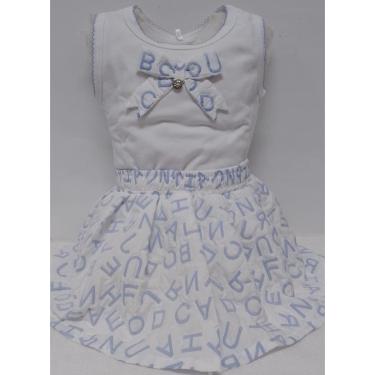 Imagem de Conjunto Blusa + Shorts Saia Menina Estampada LessaKids 9448-Feminino