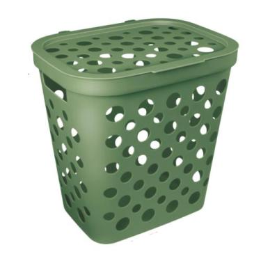 Imagem de Cesto de roupa suja ou brinquedo infantil 30l usual baby para quarto d