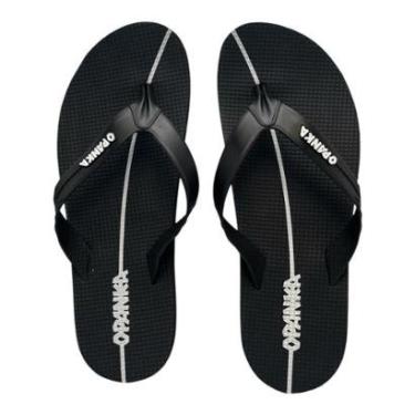 Imagem de Sandalia Opanka Masculina Chinelo Dedo Flexível Preto 7160-Masculino