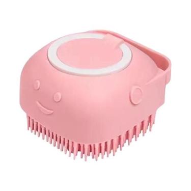 Imagem de Escova De Massagem Multifuncional De Silicone Macio Para Banho De Cães