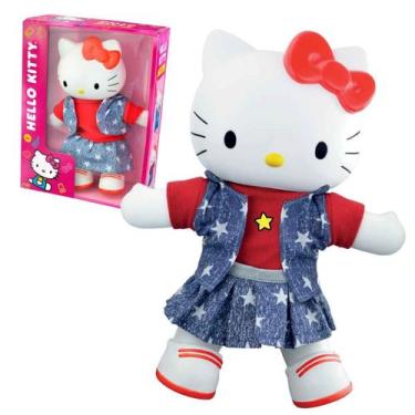 Imagem de Hello Kitty Fashion 28cm Boneca Vinil +3Anos Lider Brinquedos Modelos 