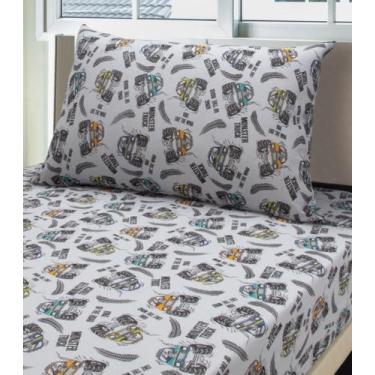 Imagem de Jogo De Cama Solteiro Kids Doce Vida Cinza, UN, Cinza