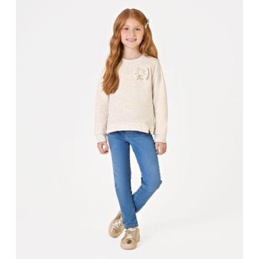 Imagem de Calça Infantil Feminina Skinny Jeans Trick Nick Azul, 10, Azul