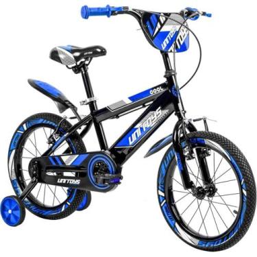 Imagem de Bicicleta Infantil Pro Aventura Aro 16 Com Rodinhas, Azul