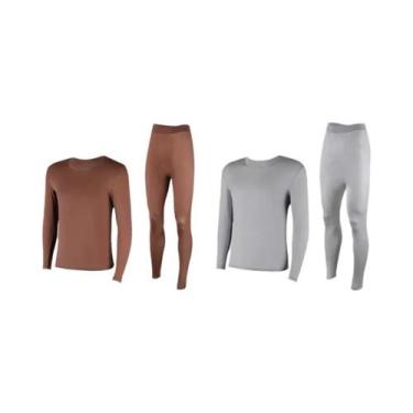 Imagem de Roupa Térmica Ultra-Fina Para Homens, Calças Longas Heattech Com Tempe