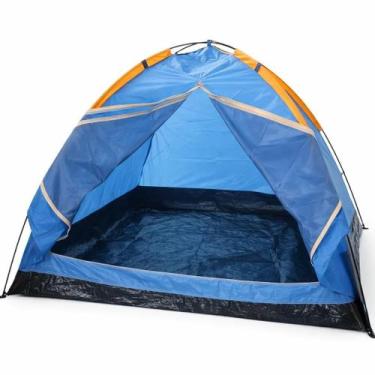 Imagem de Barraca Camping Fly 170T 2 Pessoas Azul Claro/Laranja Gorillaz