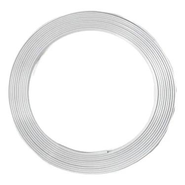 Imagem de Rolo Friso Branco Filete Universal Flexivel 6mm X 6 Metros Autocolante