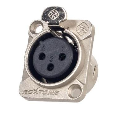 Imagem de Conector de Áudio XLR Fêmea de Painel RX3FD-NT - ROXTONE