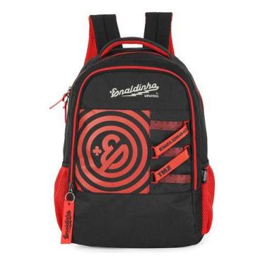 Imagem de Mochila De Costas Juvenil Original Enaldinho Up4you - - Luxcel, Vermel