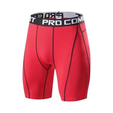 Imagem de Shorts De Compressão Para Musculação Masculina, Leggings Elásticas Par