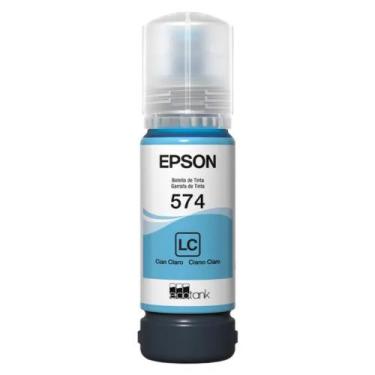 Imagem de Refil para Tanque de Tinta Epson Ciano Claro 574 até 2.100 Fotografias