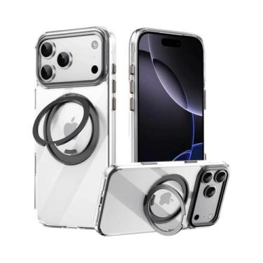 Imagem de 360 graus Capa Magnética Giratória Magsafe Para iPhone 16 15 14 13 17 