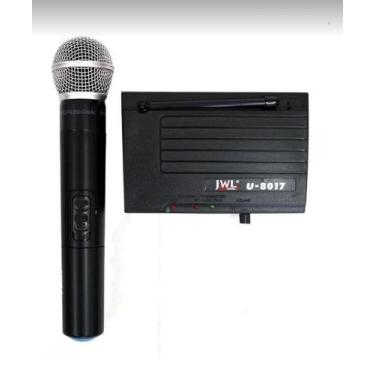 Imagem de Microfone sem fio JWL U-8017 Profissional (Anatel)