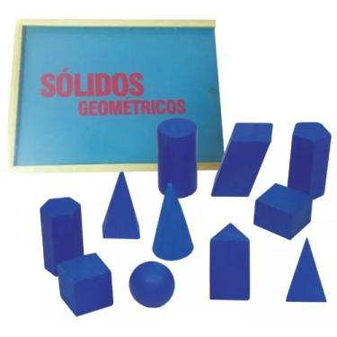 Imagem de Brinquedo Pedagogicos - Sólidos Geométricos 11 Peças EM MADEIRA - SONH