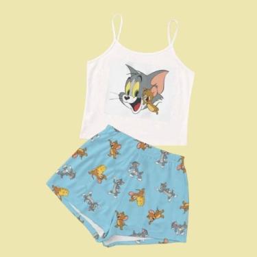 Imagem de Pijama curto, Personagem, Tecido Soft Trend, Tamanho M - Mana Pijamas,