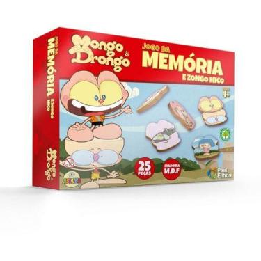 Imagem de Jogo Da Memória Mongo E Drongo 25 Peças Mdf - Pais &amp Filhos - Pais 