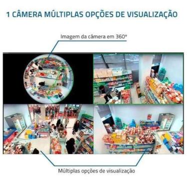 Imagem de Lampada Camera Monitoração Celular 3D Wifi V380 Cam - Vr Cam