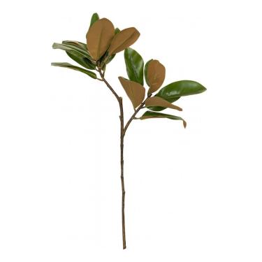 Imagem de Planta Artificial Decorativa Haste de Camélia 75cm para Arranjos em Ambientes Internos Verde Decoromax