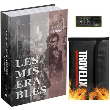 Imagem de Cofre para livros KOFAIR Les Miserables com fechadura combinada 23x16x