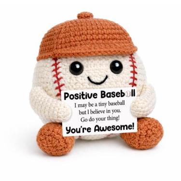Imagem de Basebol de crochê JIOIGFTSY  presente motivacional para jogadores