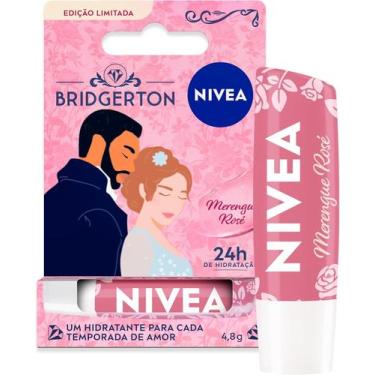 Imagem de Hidratante Labial Merengue Rosé Ed. Limitada Bridgerton 4,8g - Nivea