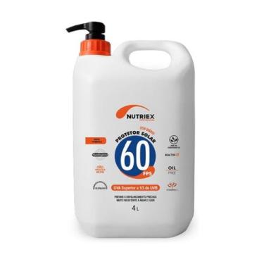 Imagem de Protetor Solar Fps 60 Corporal Sem Repelente Nutriex 4L